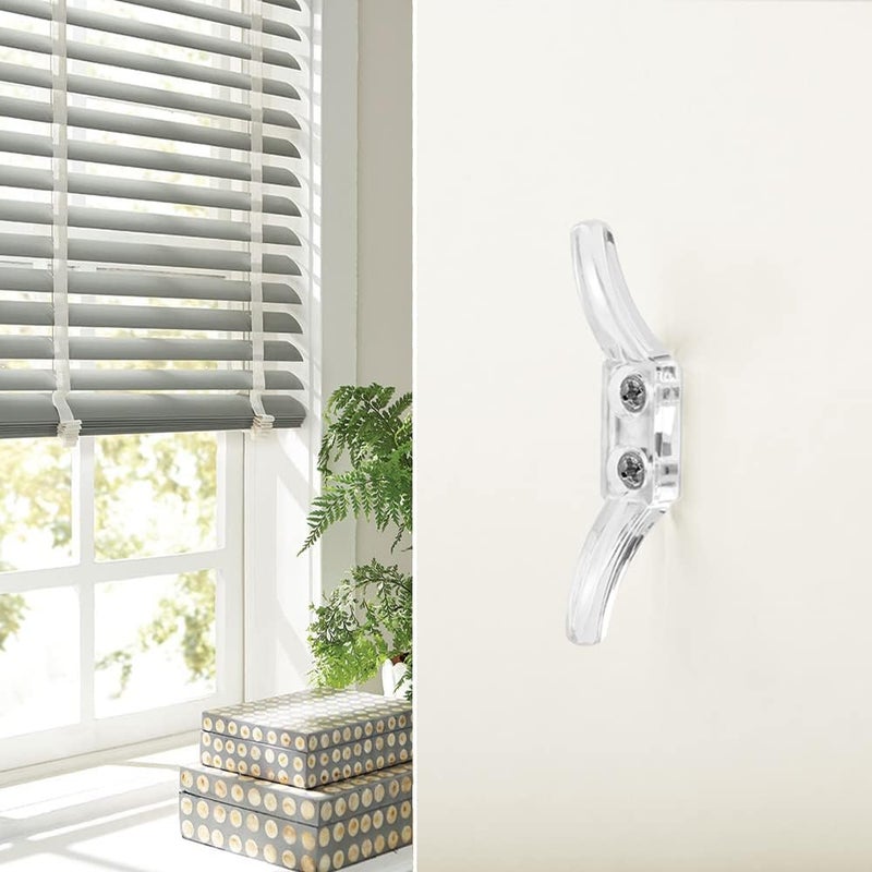 lofrcin Cord Cleats for Blinds, 4pcs Blind Cord Winder with Screws for Window Blinds Curtains Sun Shades Ropes - Image 2